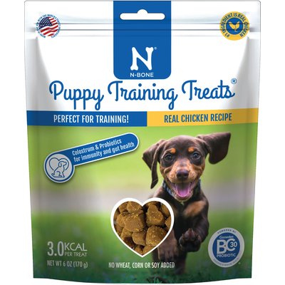 N-Bone N-Bone Puppy Training Real Chicken Recipe Grain-Free Soft & Chewy Dog Treats, 6-oz pouch