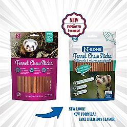 N-Bone Salmon Flavor Chew Sticks Ferret Treat, 1.87-oz bag slide 2 of 8