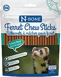 N-Bone Salmon Flavor Chew Sticks Ferret Treat, 3.74-oz bag