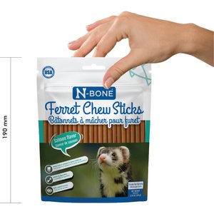 N-Bone Salmon Flavor Chew Sticks Ferret Treat, 3.74-oz bag