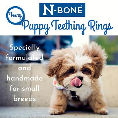 Show full view: N-Bone Teeny Puppy Teething Rings Chicken Flavor Dog Treats, 7 count slide 4 of 10