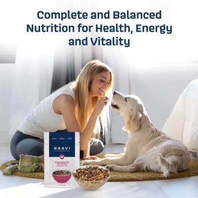 Show full view: Naavi Slow Roasted Beef Bowl Air Dried Dog Food, 32-oz bag slide 7 of 8