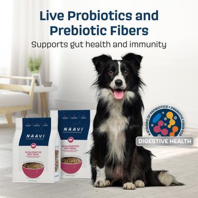 Show full view: Naavi Slow Roasted Beef Bowl Air Dried Dog Food, 32-oz bag slide 5 of 8