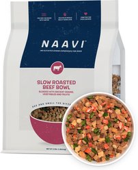 Naavi Slow Roasted Beef Bowl Air Dried Dog Food, 64-oz bag slide 1 of 7