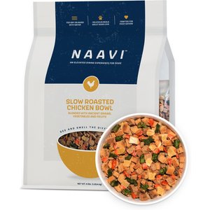 Naavi Slow Roasted Chicken Bowl Air Dried Dog Food, 64-oz bag