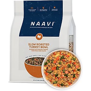 Naavi Slow Roasted Turkey Bowl Air Dried Dog Food, 64-oz bag