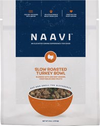 Naavi Slow Roasted Turkey Bowl Air Dried Dog Food, 6-oz bag