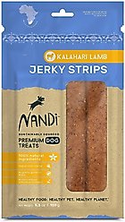 Nandi Kalahari Lamb Jerky Strips Dog Treats, 5.3-oz bag