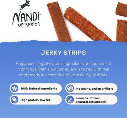 Show full view: Nandi Kalahari Lamb Jerky Strips Dog Treats, 5.3-oz bag slide 5 of 9