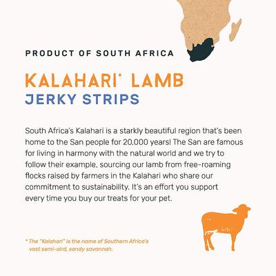 Show full view: Nandi Kalahari Lamb Jerky Strips Dog Treats, 5.3-oz bag slide 6 of 9