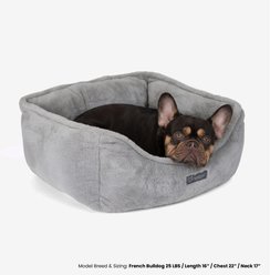 Nandog Cloud Collection Dog & Cat Bed, Pearl River Grey slide 2 of 6