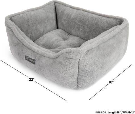 Show full view: Nandog Cloud Collection Dog & Cat Bed, Pearl River Grey slide 5 of 7