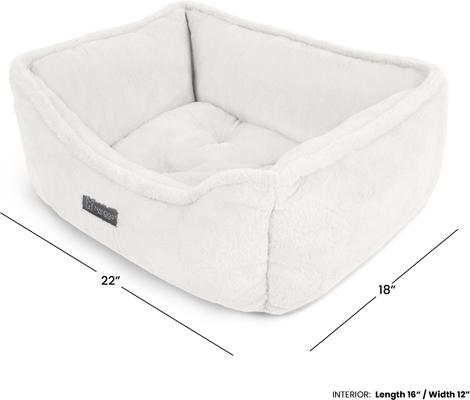 Show full view: Nandog Cloud Collection Dog & Cat Bed, Pearl White slide 5 of 7