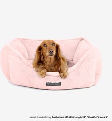 Nandog Cloud Collection Dog & Cat Bed, Blush Pink