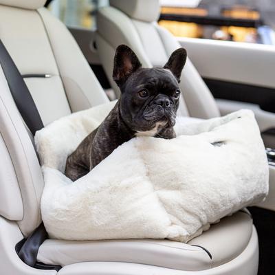 Show full view: Nandog Cloud Collection Cat & Dog Car Seat Bed, Ivory, Small slide 2 of 10