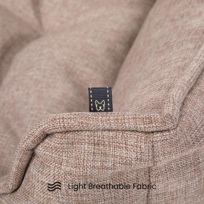 Show full view: Nandog Poplin Fabric Dog Bed, Brown slide 4 of 8