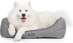 Nandog Poplin Fabric Dog Bed, Gray