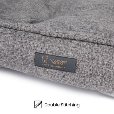 Show full view: Nandog Poplin Fabric Dog Bed, Gray slide 3 of 8