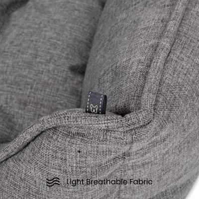 Show full view: Nandog Poplin Fabric Dog Bed, Gray slide 4 of 8