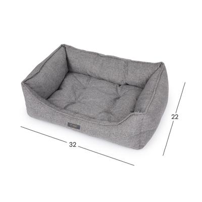 Show full view: Nandog Poplin Fabric Dog Bed, Gray slide 7 of 8