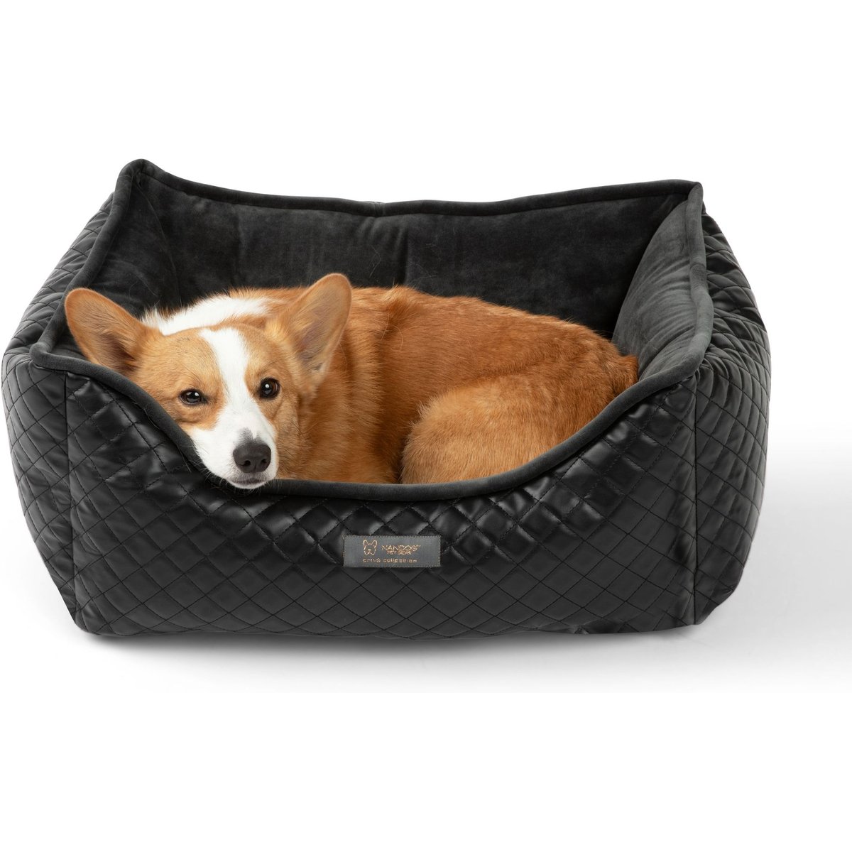 Nandog Prive Collection Cat & Dog Bed, Black