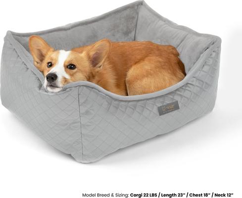 Show full view: Nandog Prive Collection Cat & Dog Bed, Gray slide 3 of 5