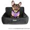 Show in main carousel: Nandog Quilted Micro-Plush Dog Car Seat Bed, Dark Gray, Medium slide 3 of 10