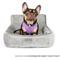 Show in main carousel: Nandog Quilted Micro-Plush Dog Car Seat Bed, Light Gray, Medium slide 3 of 9