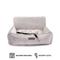 Show in main carousel: Nandog Quilted Micro-Plush Dog Car Seat Bed, Light Gray, Medium slide 5 of 9