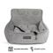 Show in main carousel: Nandog Quilted Micro-Plush Dog Car Seat Bed, Light Gray, Small slide 3 of 8