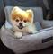 Show in main carousel: Nandog Quilted Micro-Plush Dog Car Seat Bed, Light Gray, Small slide 5 of 8