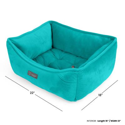Show full view: Nandog Reversible Design Cat & Dog Bed, Aqua slide 5 of 6