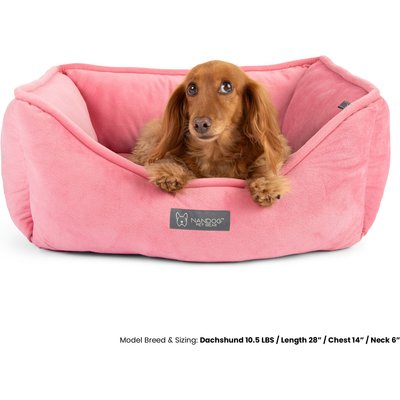 Nandog Nandog Reversible Design Cat & Dog Bed, Pink
