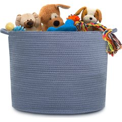 Natemia Dog Toy Storage Basket, Folkstone Grey, X-Large