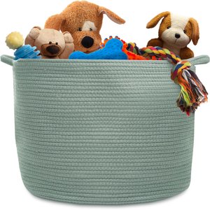 Natemia Dog Toy Storage Basket, Lily Pad, X-Large