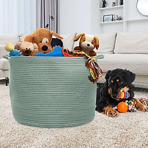 Natemia Dog Toy Storage Basket, Lily Pad, X-Large
