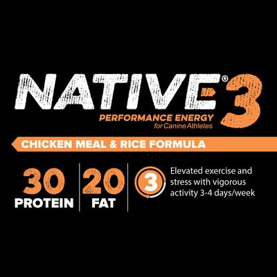 Show full view: Native Level 3 Chicken Flavor Dry Dog Food, 40-lb bag slide 5 of 9