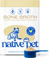 Native Pet Chicken Bone Broth Powder, Organic Human Grade Food Topper for Dogs & Cats, 5.75-oz