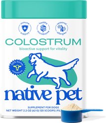 Native Pet Colostrum Immune System Powder Supplement for Dogs, 2.2-oz