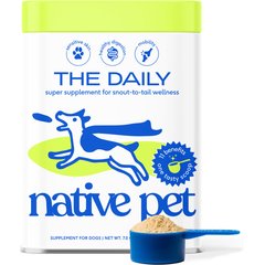 Native Pet Daily Multivitamin Powder Organic 11-in-1 Clean Ingredient Supplement for Dogs, 7-oz