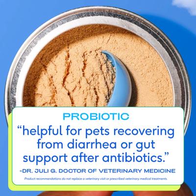 Show full view: Native Pet Omega 3 Fish Oil Skin & Coat Health + Vet-Formulated Probiotics & Prebiotic Dog Supplement slide 8 of 9