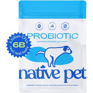 Native Pet Probiotic Vet-Formulated Powder Digestive Supplement for Dogs, 32.8-oz