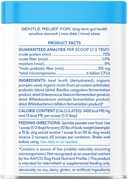 Show full view: Native Pet Probiotic Vet-Formulated Powder Digestive Supplement for Dogs, 8.2-oz slide 2 of 9