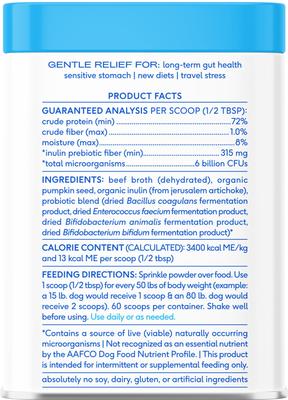 Show full view: Native Pet Probiotic Vet-Formulated Powder Digestive Supplement for Dogs, 8.2-oz slide 3 of 9