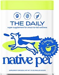 Native Pet The Daily Powder 11-in-1 Supplement for Dogs, 7-oz tin