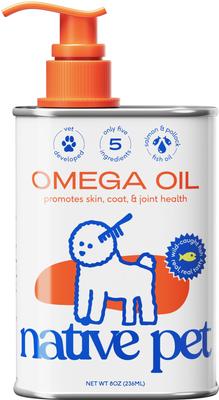 Show full view: Native Pet Vet-Formulated Probiotics & Prebiotic, 8.2-fl oz canister + Omega 3 Fish Oil Skin & Coat Health Dog Supplement, 8-fl oz slide 6 of 10
