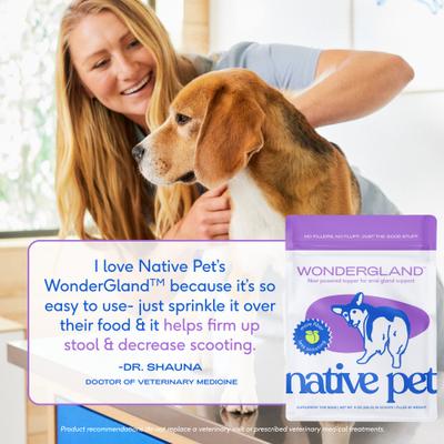 Show full view: Native Pet WonderGland Anal Gland Pumpkin Fiber & Digestive Supplement for Dogs, 8-oz slide 6 of 10