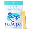 Native Pet Yak Dental Chews Himalayan Cheese Large Dog Treats, 3 count