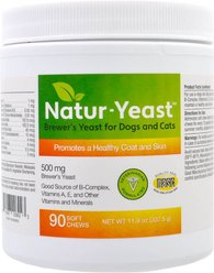 Natur-Yeast Green Pet Organics Soft Chew Supplement for Dogs & Cats, 90 count