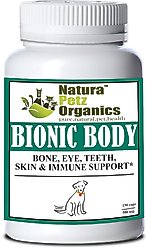 Natura Petz Organics BIONIC BODY - Antioxidant Bone, Eye, Teeth, Skin & Immune Support* Dog Supplement, 150 count